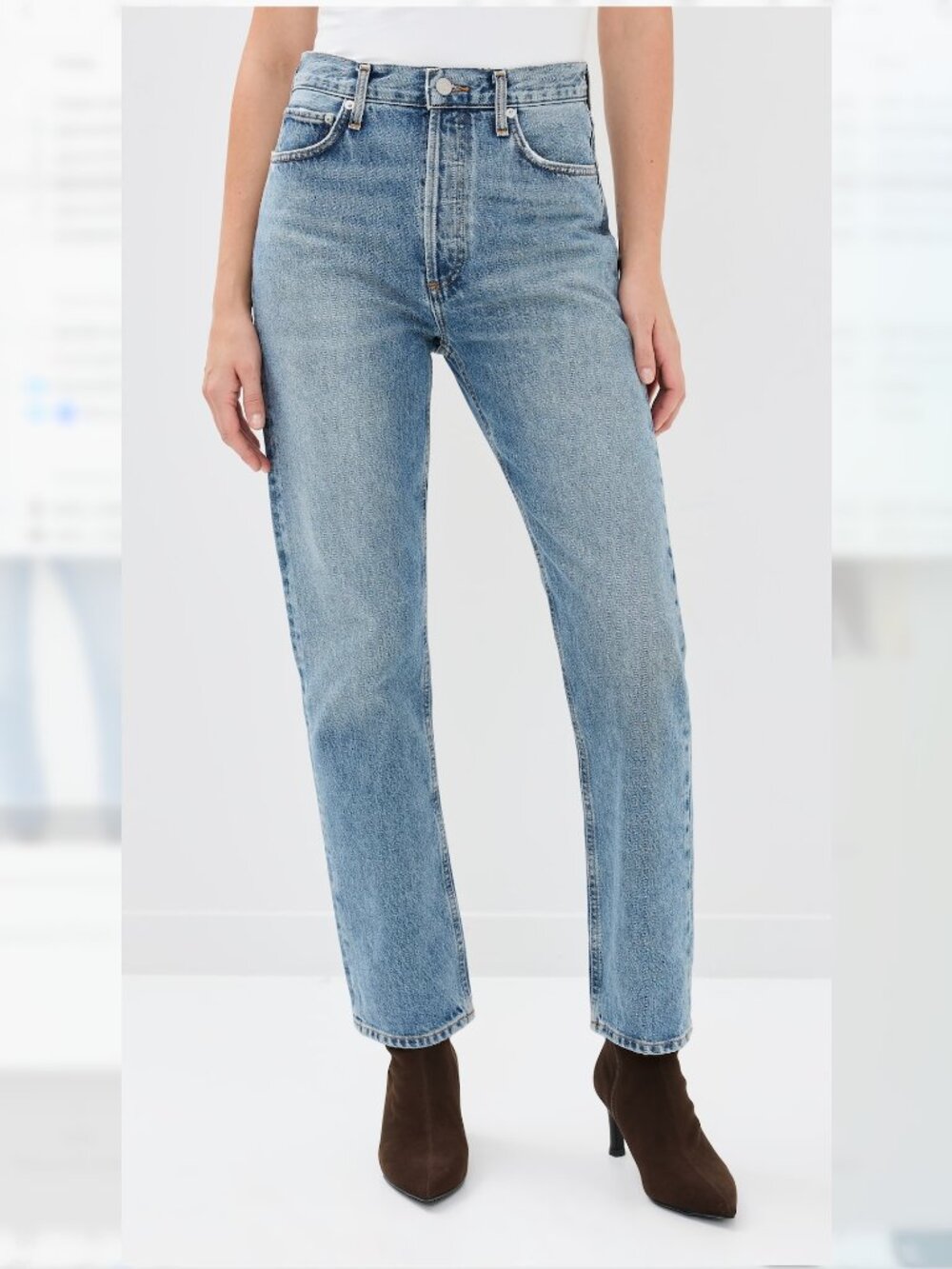 AGOLDE 90s Pinch Waist High Rise Straight Jeans